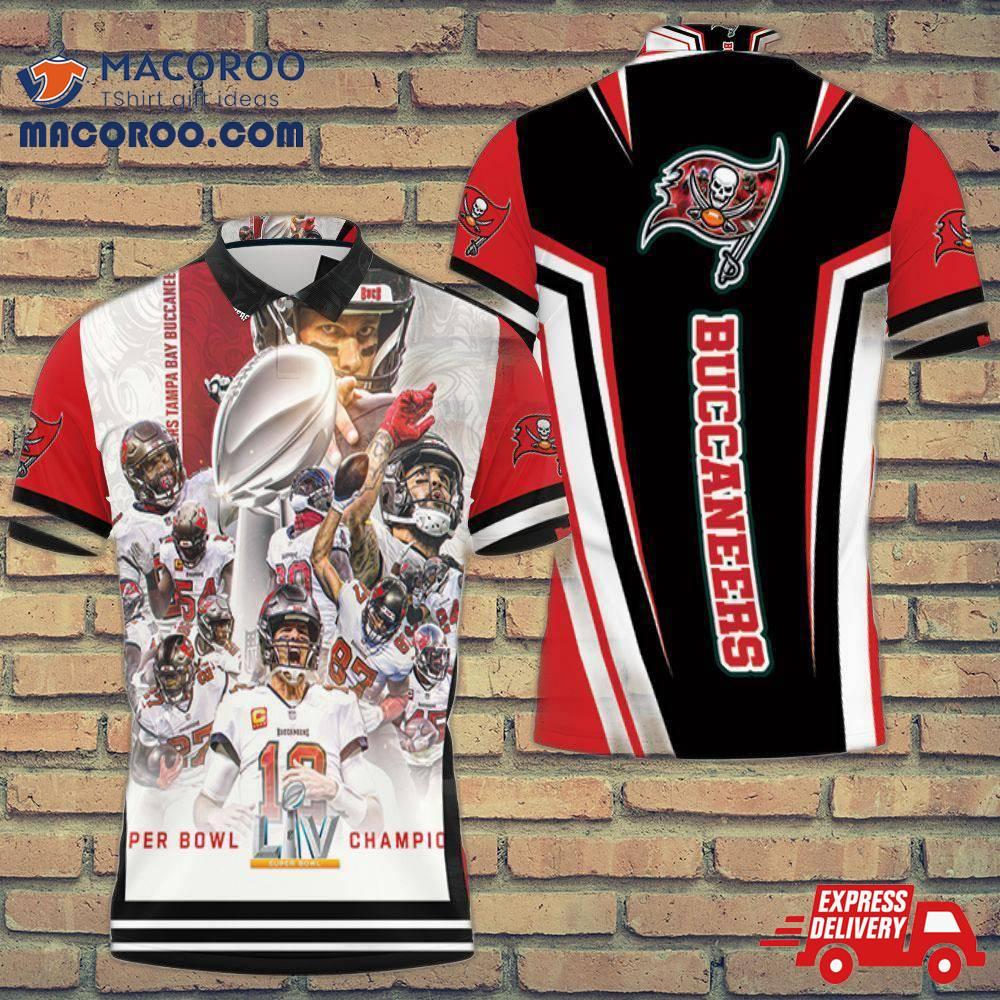 Tampa Bay Buccaneers 2021 Super Bowl Champs Polo Shirt Tampa Bay Buccaneers 2021 Super Bowl Champs Polo Shirt