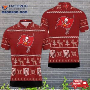 Tampa Bay Buccaneers Christmas 3D Polo Shirt