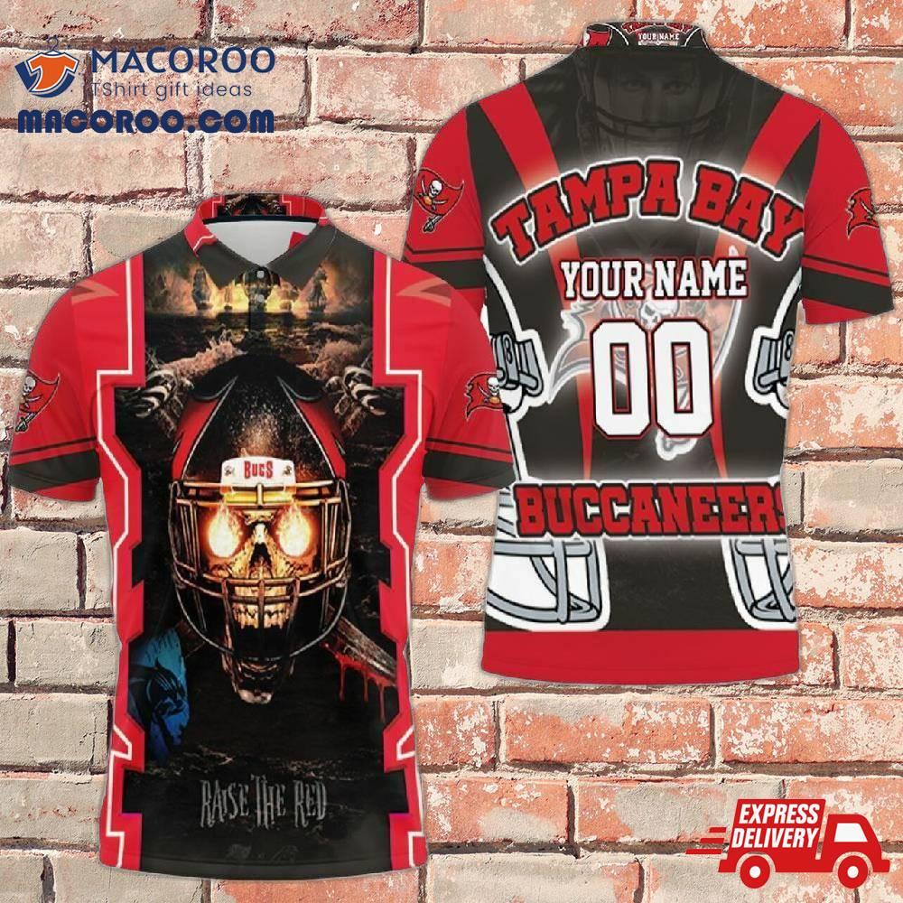 Tampa Bay Buccaneers Fire Skull Raised The Red Nfc South Champions Super Bowl 2021 Personalized Polo Shirt656 Tampa Bay Buccaneers Fire Skull Raised The Red Nfc South Champions Super Bowl 2021 Personalized Polo Shirt656