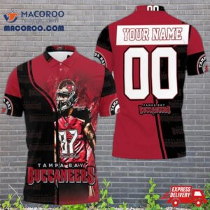 Tampa Bay Buccaneers Gronkowski Legend 87 3D Printed Personalized Polo Shirt