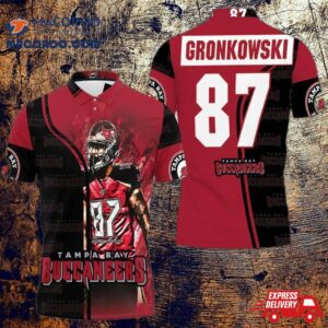 Tampa Bay Buccaneers Gronkowski Legend 87 Printed 3D Polo Shirt