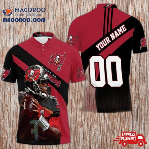 Tampa Bay Buccaneers Jameis Winston Legend 3D Printed For Fans Personalized Polo Shirt