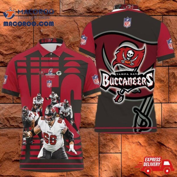 Tampa Bay Buccaneers Nfc South Champions Division Super Bowl 2021 3D Polo Shirt