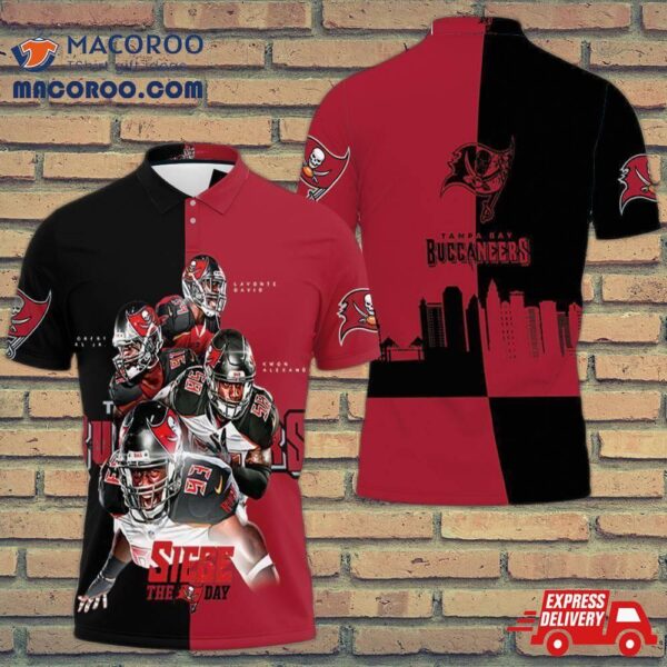 Tampa Bay Buccaneers Siege The Day Printed 3D Polo Shirt