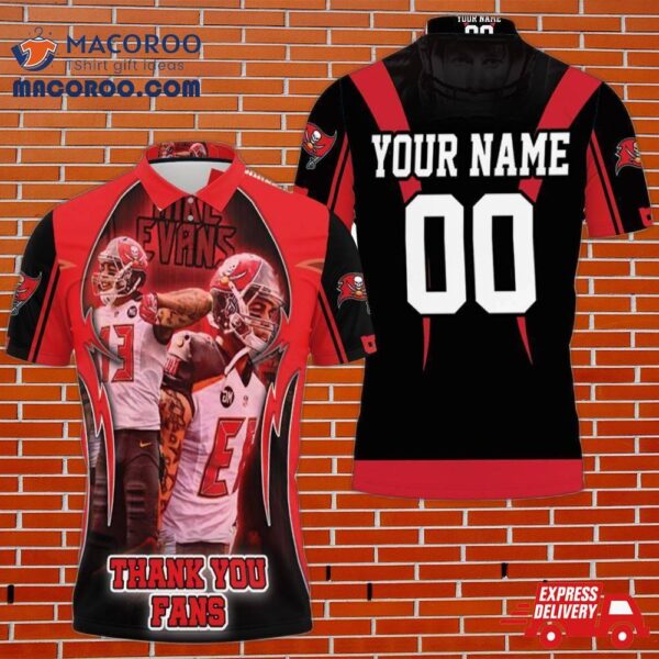 Tampa Bay Buccaneers Super Bowl Champions Mike Evans Thank You Fan Personalized Polo Shirt