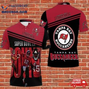 Tampa Bay Buccaneers Super Bowl Liv Champions Printed 3D Polo Shirt