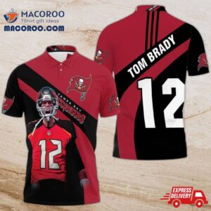 Tampa Bay Buccaneers Tom Brady 12 Nfc South Division Champions Super Bowl 2021 3D Polo Shirt