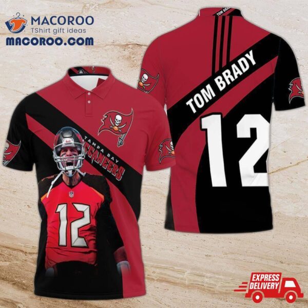 Tampa Bay Buccaneers Tom Brady 12 Nfc South Division Champions Super Bowl 2021 3D Polo Shirt