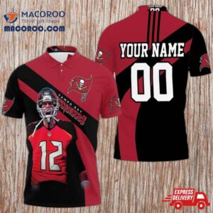 Tampa Bay Buccaneers Tom Brady 12 Nfc South Division Champions Super Bowl 2021 Personalized Polo Shirt