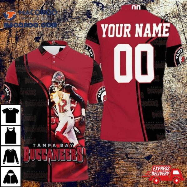 Tampa Bay Buccaneers Tom Brady Running 12 Legend For Fans Personalized Polo Shirt