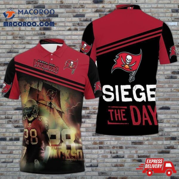 Tampa Bay Buccaneers Vernon Hargreaves Siege The Day 3D Polo Shirt