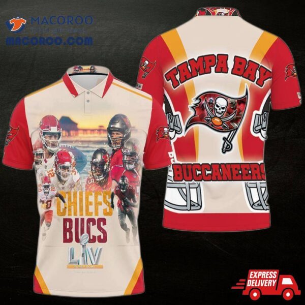 Tampa Bay Buccaneers Win 2021 Super Bowl Champions 3D Polo Shirt