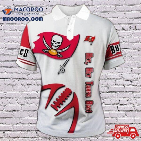 Tampa Bay Buccaneers Zigzag Casual Polo Shirt