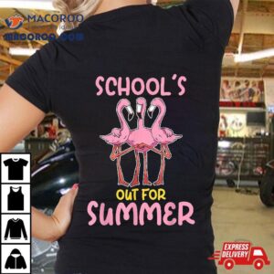 Teacher Last Day Of School Flamingo Schools Out For Summer Tshirt