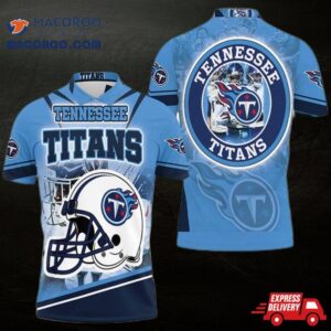 Tennessee Titans Helmet Afc South Division Champions Super Bowl 2021 3D Polo Shirt