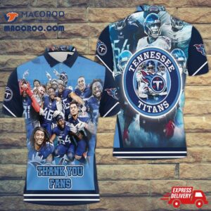 Tennessee Titans Super Bowl 2021 Afc South Division Thank You Fan 3D Polo Shirt