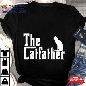 The Catfather Funny Cat Dad Father Lover Tshirt