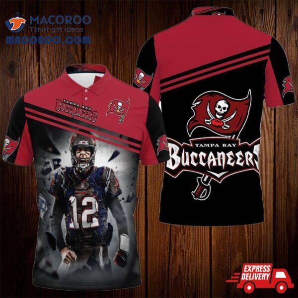 Tom Brady Tampa Bay Buccaneers Super Bowl 2021 Nfc South Division Champions 3D Polo Shirt