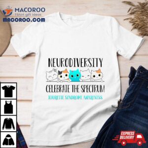 Tourette Syndrome Neurodiversity Celebrate The Spectrum Cat Shirt