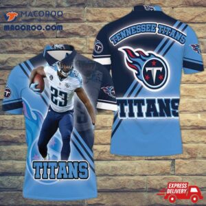 Tye Smith 23 Tennessee Titans Afc Division South Super Bowl 2021 3D Polo Shirt