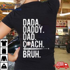 Vintage Baseball Coach Dad Fathers Day Funny Family Humor Tshirt