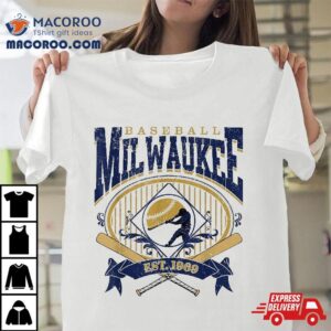 Vintage Retro Milwaukee Baseball Shirt