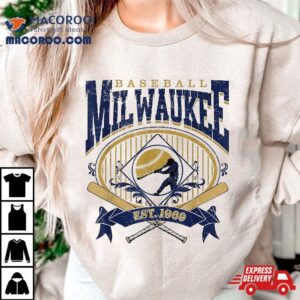 Vintage Retro Milwaukee Baseball Shirt