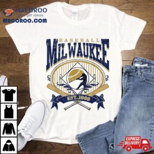 Vintage Retro Milwaukee Baseball Tshirt