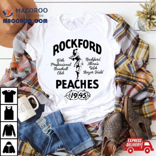 Vintage Rockford Illinois Peaches Defunct ‘s Baseball Shirt