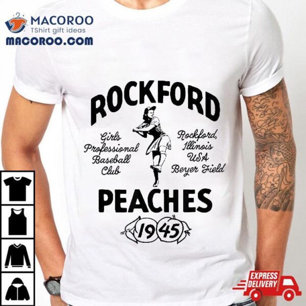 Vintage Rockford Illinois Peaches Defunct ‘s Baseball Shirt