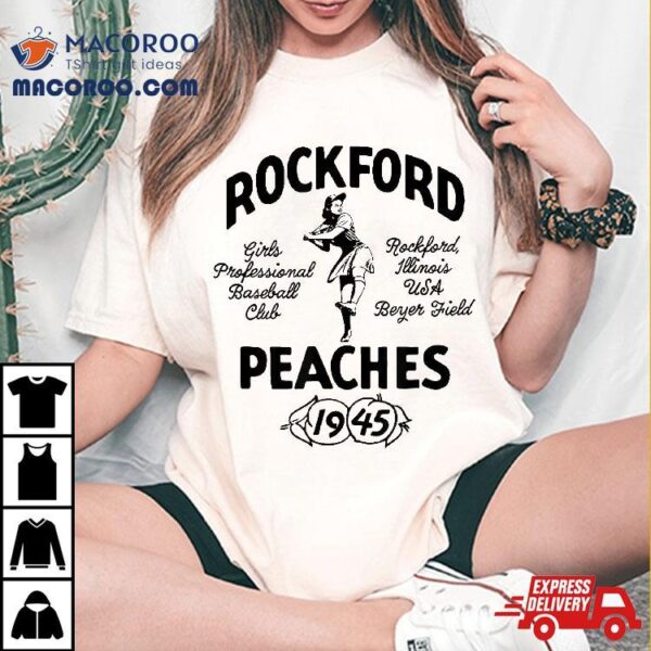 Vintage Rockford Illinois Peaches Defunct ‘s Baseball Shirt