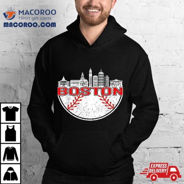 Vintage Style Boston Baseball Tee For And Shirt