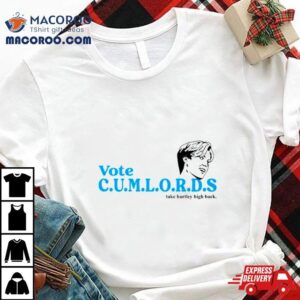 Vote Cumlords Take Hartley High Back Tshirt