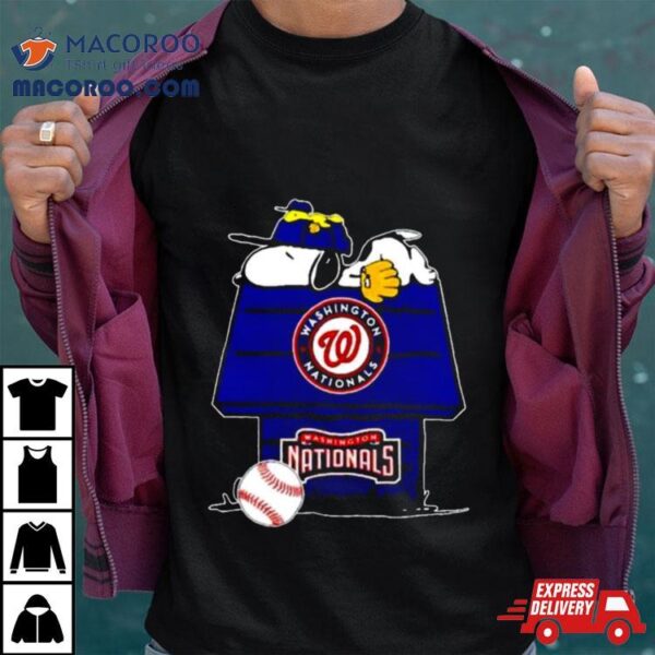 Washington Nationals Snoopy And Woodstock The Peanuts Baseball Shirt