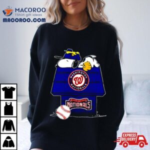 Washington Nationals Snoopy And Woodstock The Peanuts Baseball Tshirt