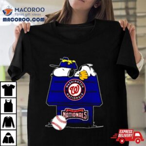 Washington Nationals Snoopy And Woodstock The Peanuts Baseball Tshirt