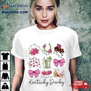 Wo Pink Coquette Bow Derby Day Horse Racing 2024 Shirt