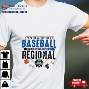 2024 The Road To Omaha Ncaa Di Baseball Clemson Regional Championship Shirt