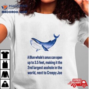 A Blue Whale’s Anus Can Open Up To 3.5 Feeshirt