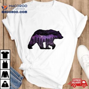 Alaskan Bear With Lake Mountain Souvenir Tshirt