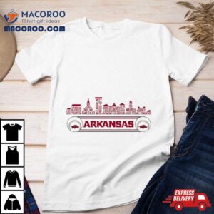 Arkansas Razorbacks Baseball Skyline Players Name Shirt