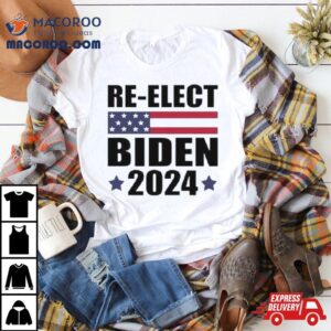 Awesome Re Elect Biden American Flag Pro Biden 2024 Election Shirt