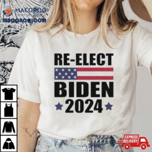 Awesome Re Elect Biden American Flag Pro Biden Election Tshirt