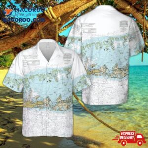 Key West Nautical Chart Hawaiian Shirt