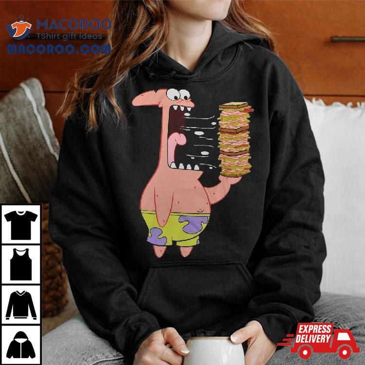 SpongeBob SquarePants Mens Patrick Eating Shirt SpongeBob SquarePants Mens Patrick Eating Shirt
