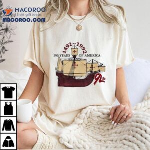 Years Of America Mayflower Ship Tshirt