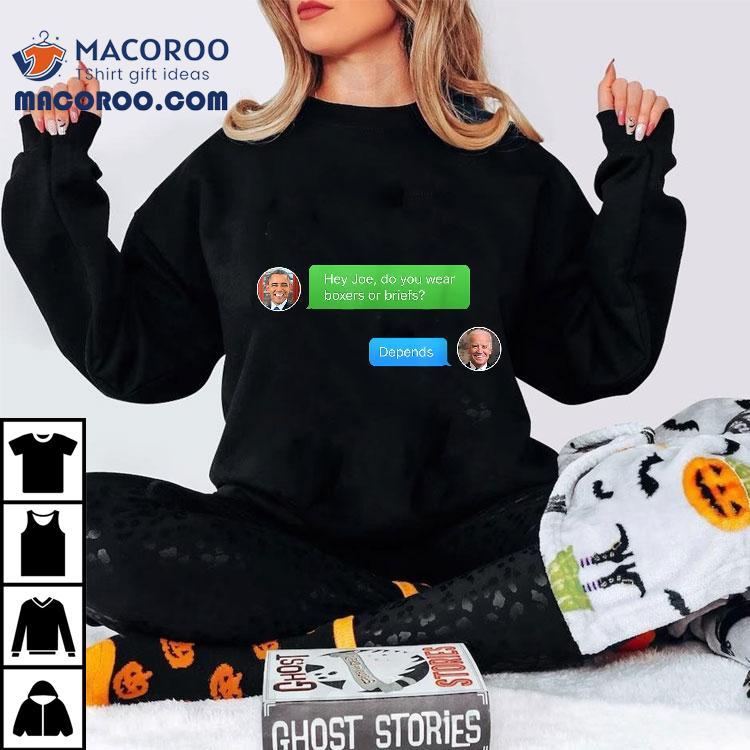 Boxers Or Briefs Depends Anti Joe Biden Tshirt Obama Texts Shirt Boxers Or Briefs Depends Anti Joe Biden Tshirt Obama Texts Shirt