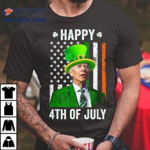 Funny Joe Biden Happy 4th Of July Confused St Patricks Day Shirt