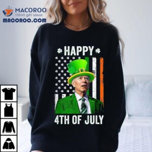 Funny Joe Biden Happy 4th Of July Confused St Patricks Day Shirt