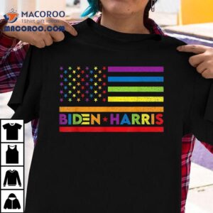 Joe Biden Kamala Harris Rainbow Gay Pride Lgbt Election Tshirt